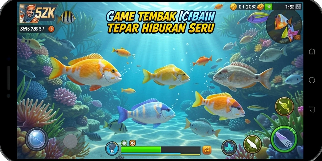 Screenshot gameplay Tembak Ikan yang seru dan menegangkan.