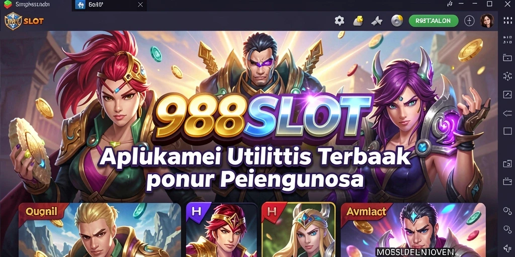 Screenshot utama 988SLOT dengan tampilan antarmuka aplikasi yang user-friendly.