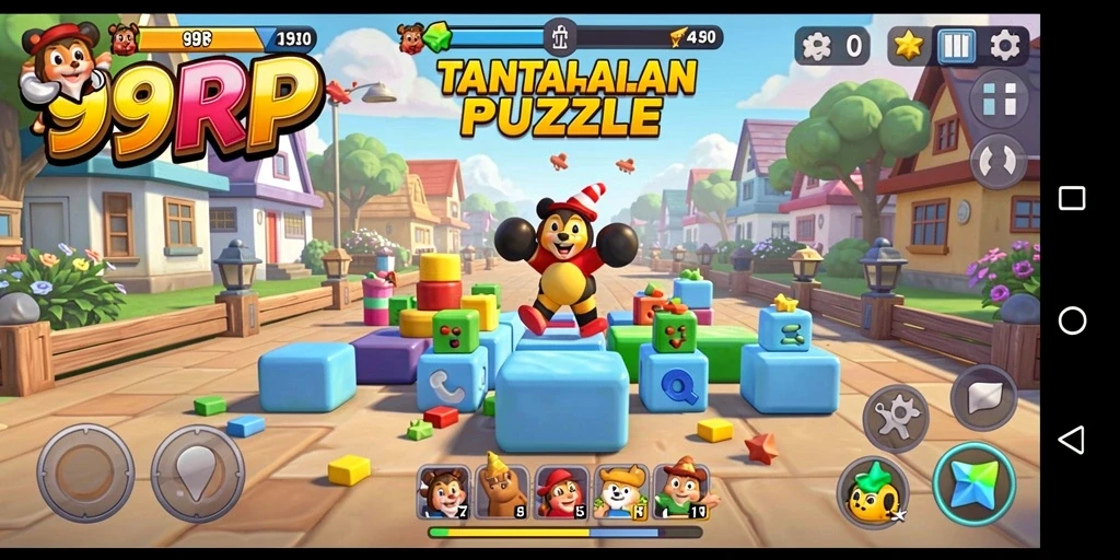 Gameplay seru 99RP yang menantang pemain memecahkan puzzle.