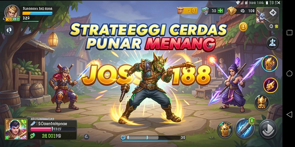 Screenshot JOSS188 menampilkan strategi pertempuran seru antara pemain.