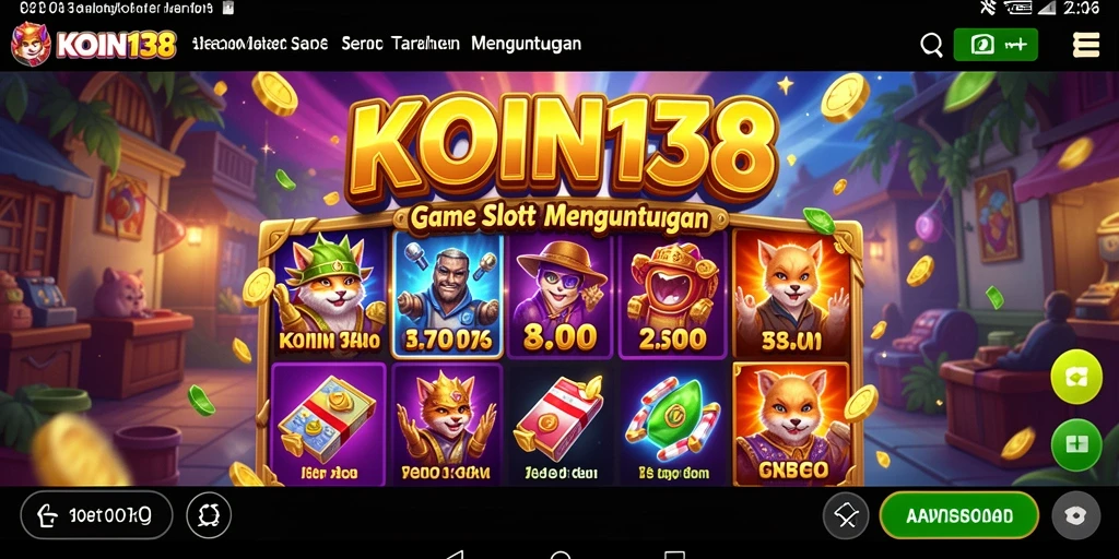 Screenshot utama KOIN138 menampilkan gameplay Slot yang mengasyikkan.