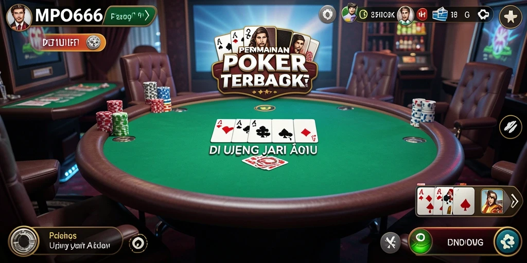 Tangkapan layar MPO666 menampilkan aksi seru dalam permainan Poker.