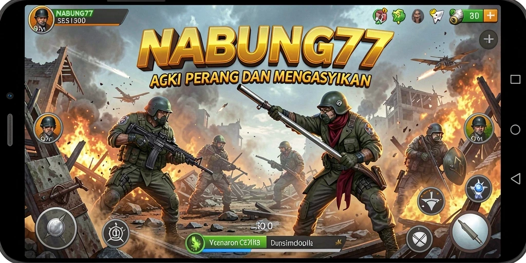 Screenshot NABUNG77 menampilkan aksi tembak-menembak yang mendebarkan.