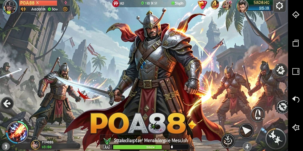 Tampilan gameplay seru dan mendalam dari POA88 yang penuh strategi.