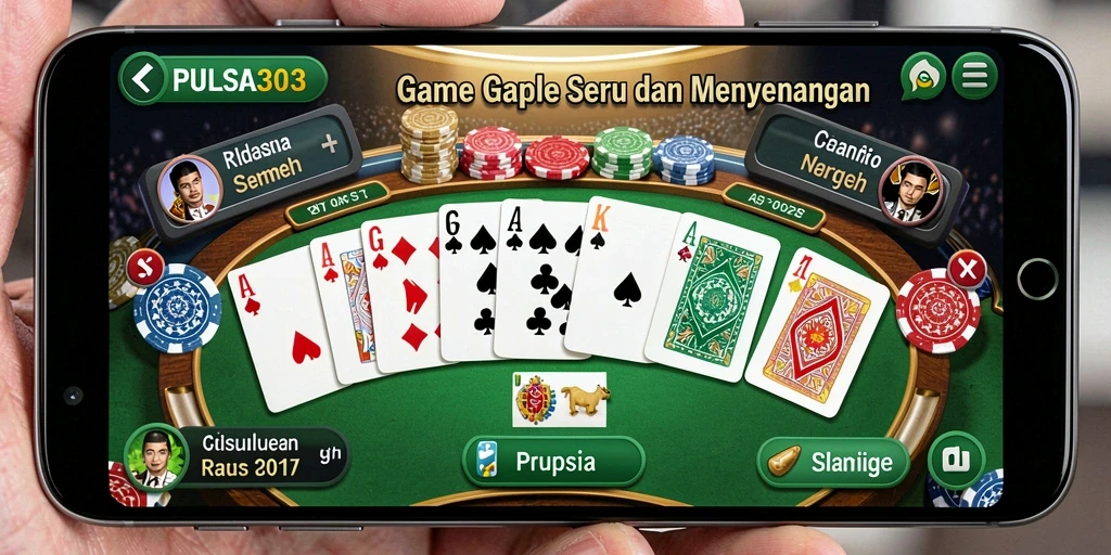 Tampilan menarik dalam gameplay Gaple PULSA303.
