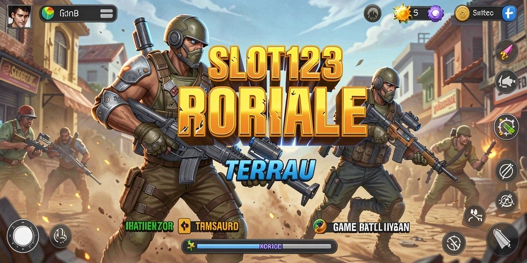 Gameplay seru dalam SLOT123 yang menampilkan pertempuran Battle Royale.