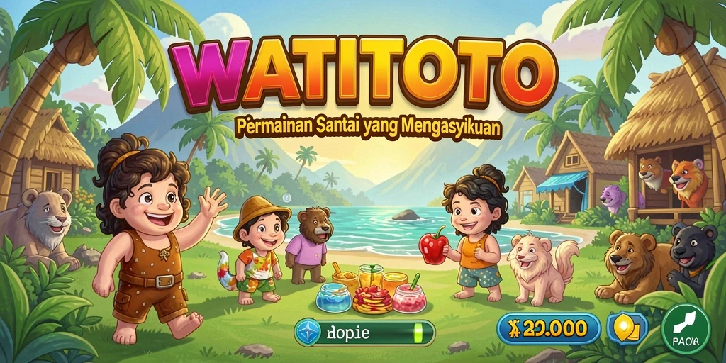 Tampilan gameplay WATITOTO yang ceria dan menarik.